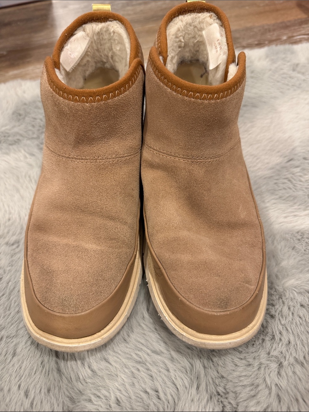 Women’s Cole haan Suede Insulated Ankle Boots - Tan 7.5